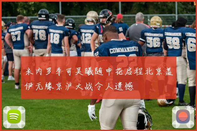米内罗李可吴曦随申花启程北京盖伊无缘京沪大战令人遗憾
